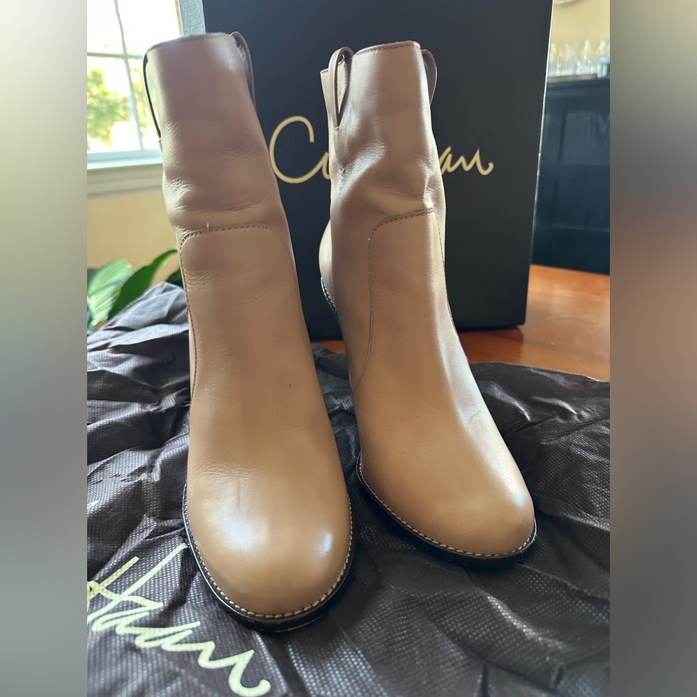 Cole Haan Air Kendall High Heel Short Boots Maple Sugar